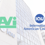 IAU Building with LAVI and IAU logos